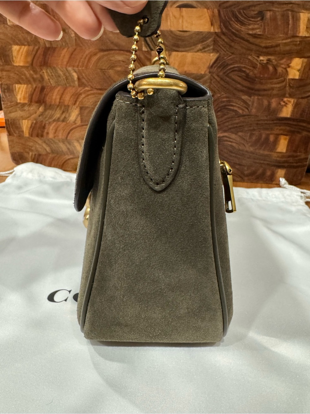 Coach Olive Suede soft Tabby - Picture 5 of 12